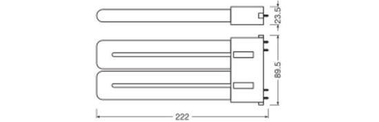 LEDVANCE DULUX LED EM KVG & AC MAINS 230V-direkt 20W 840 2G10 2500lm 4000K neutralweiss wie 36W 4058075822511