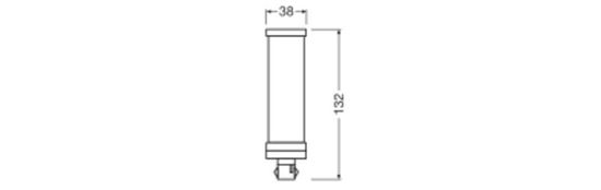 LEDVANCE DULUX LED EM KVG & AC MAINS 230V-direkt 6W 840 GX24D-1 GX24d-1 700lm 4000K neutralweiss wie 13W 4058075823235