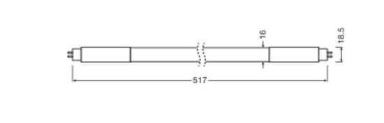 LEDVANCE LED Röhre T5 HF EVG kurz 51,7cm 7W 840G5 850lm 4000K neutralweiss wie 13W 4058075823679