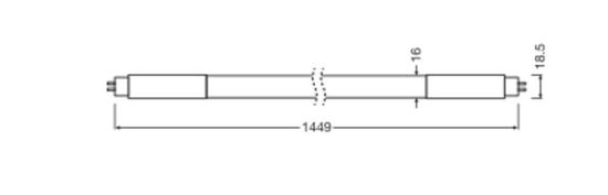 LEDVANCE LED Röhre T5 AC MAINS 230V-direkt 145cm 36W 840G5 5600lm 4000K neutralweiss wie 80W 4058075824072