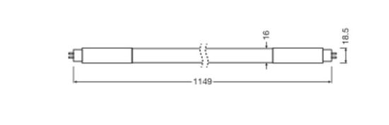 LEDVANCE LED Röhre T5 AC MAINS 230V-direkt 115cm 26W 865G5 4000lm 6500K tageslichtweiss wie 54W 4058075824157