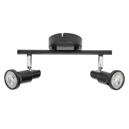 LEDVANCE LED Deckenleuchte SPOT BLACK 2 X 3.4W 927 DIM Dimmbar Warmweiss 4058075828780