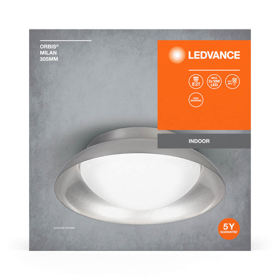 LEDVANCE Deckenleuchte ORBIS MILAN 30,5cm 2XE27 NK 4058075829145