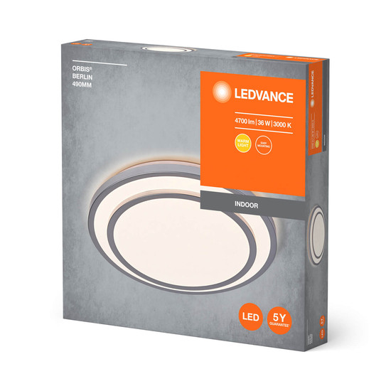 LEDVANCE LED Deckenleuchte ORBIS BERLIN 49cm 36W 830 SI Warmweiss 4058075829343