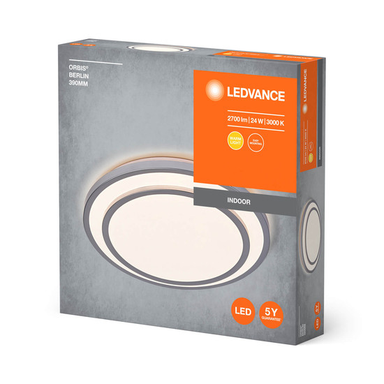 LEDVANCE LED Deckenleuchte ORBIS BERLIN 39cm 24W 830 SI Warmweiss 4058075832770