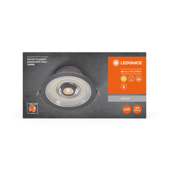 LEDVANCE LED Spot Decor Filament Downlight Halo Warmweiss 4058075832954