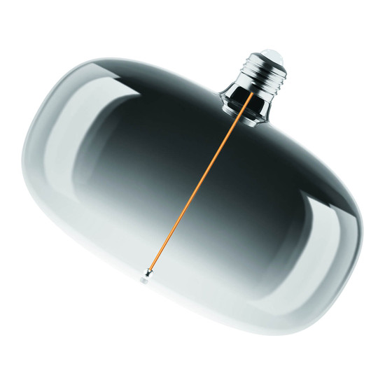 OSRAM LED Lampe VINTAGE 1906 DECORATIVE BULB WITH Filament-MAGNETIC STYLE 4W 818 Smoke E27 Dimmbar Warmweiss 4058075836440