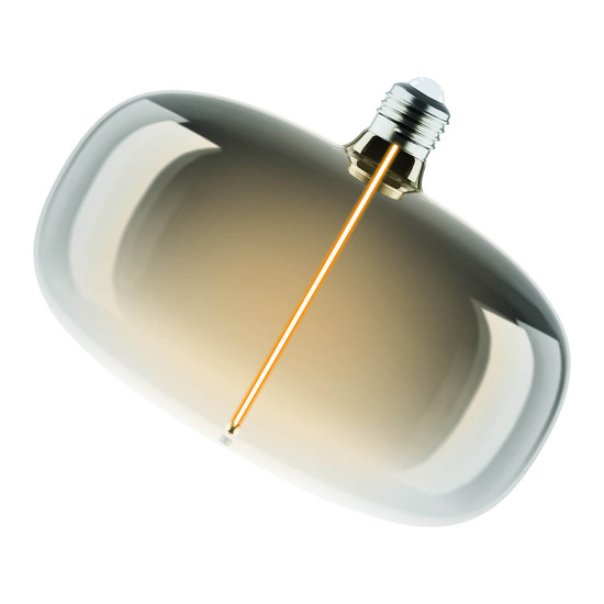 OSRAM LED Lampe VINTAGE 1906 DECORATIVE BULB WITH Filament-MAGNETIC STYLE 4W 818 Smoke E27 Dimmbar Warmweiss 4058075836440