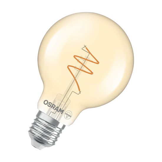 OSRAM LED Lampe Vintage 1906 CLASSIC Globe 4.9W 922 Gold E27 Dimmbar Warmweiss 4058075836822