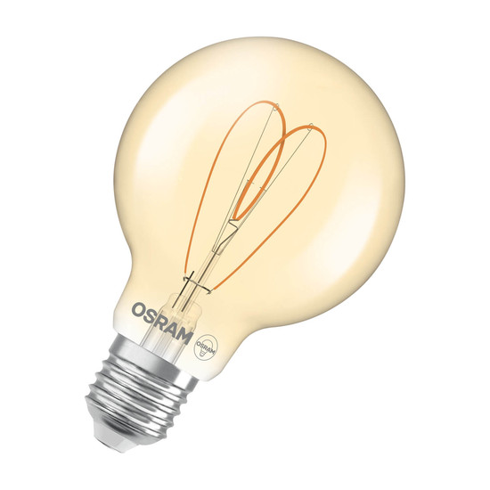 OSRAM LED Lampe Vintage 1906 CLASSIC Globe 4.9W 922 Gold E27 Dimmbar Warmweiss 4058075836860