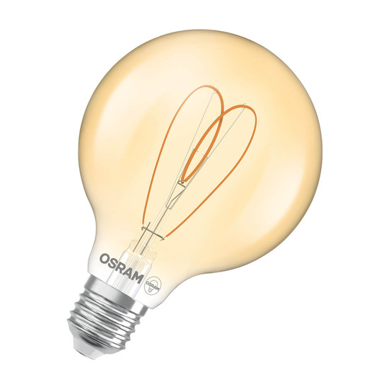 OSRAM LED Lampe Vintage 1906 CLASSIC Globe 4.9W 922 Gold E27 Dimmbar Warmweiss 4058075836921
