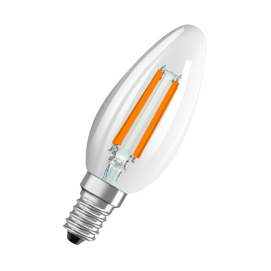 OSRAM LED Lampe CLASSIC B höchste Energieeffizienzklasse A 1.2W 840 Clear E14 Neutralweiss 4058075839243