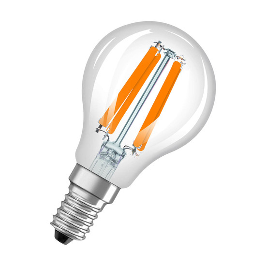 OSRAM LED Lampe CLASSIC P höchste Energieeffizienzklasse A 1.2W 840 Clear E14 Neutralweiss 4058075839328