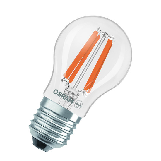 OSRAM LED Lampe CLASSIC P höchste Energieeffizienzklasse A 1.2W 840 Clear E27 Neutralweiss 4058075839366