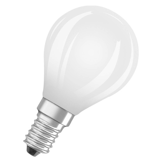 OSRAM LED Lampe CLASSIC P höchste Energieeffizienzklasse A 1.2W 827 Frosted E14 Warmweiss 4058075839380