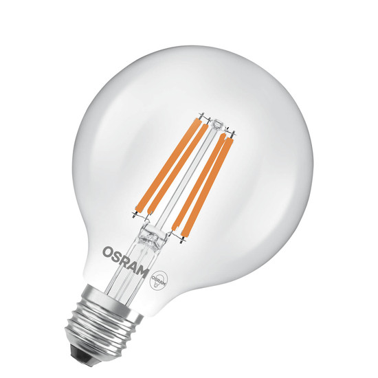 OSRAM LED Lampe LAMPS ENERGY CLASS A höchste Energieeffizienzklasse A Filament CLASSIC Globe 5W 840 Clear E27 Neutralweiss 4058075839526