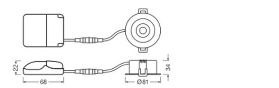 LEDVANCE SPOT AIR ADJUST 4W 927 IP23 weiss 300lm 2700K warmweiss dimmbar 4099854000003