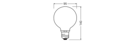 LEDVANCE LED CLASSIC GLOBE höchste Effizienzklasse A 4W 830 gefrostet E27 Lampe 840lm 3000K warmweiss wie 60W 4099854002922