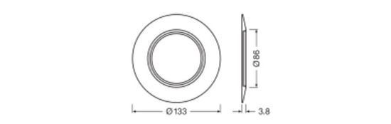 LEDVANCE SPOT RING Verkleinerungsring D133 weiss 4099854013355