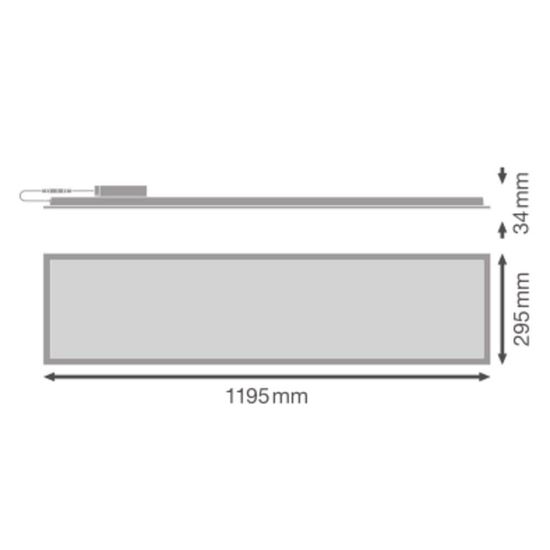 LEDVANCE PANEL COMPACT 1200 UGR<19 DALI 33W 840 DALI 3630lm 4000K neutralweiss IP40/IP20 dimmbar 4099854017247