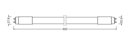 LEDVANCE LED Röhre T8 HF EVG 60cm 7.5W 830 G13 1000lm 3000K warmweiss wie 18W 4099854026058