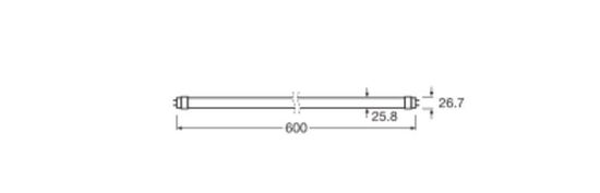 LEDVANCE LED Röhre T8 EM KVG 60cm 7W 865 G13 1100lm 6500K tageslichtweiss wie 18W 4099854036996