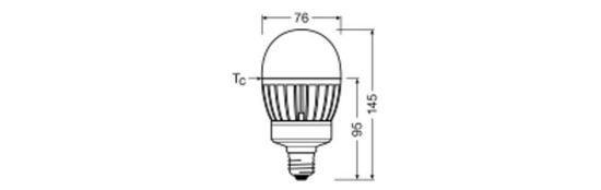 LEDVANCE HQL LED 2700LM 21.5W 827 E27 Straßenlampe 2700lm 2700K warmweiss IP65 wie 80W 4099854040641