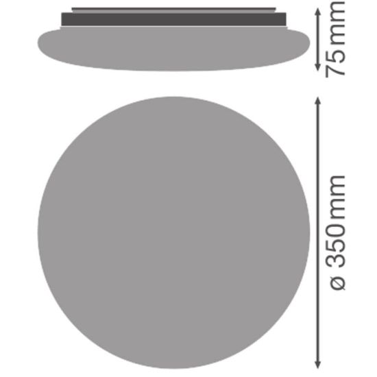 LEDVANCE SURFACE CIRCULAR Wand-/Deckenleuchte rund 350 3CCT Sensor 18W 3CCT IP44 4099854042096