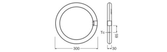 LEDVANCE LED Ringröhre T9 EM KVG 18.3W 830 G10Q G10q 2000lm 3000K warmweiss wie 32W 4099854042508