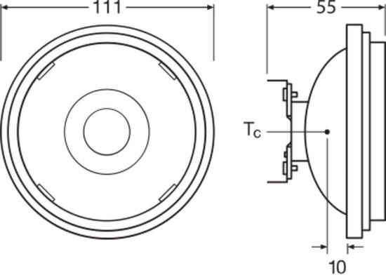 LEDVANCE LED AR111 7.4W 930 G53 450lm 3000K warmweiss 97Ra wie 50W dimmbar 4099854048548