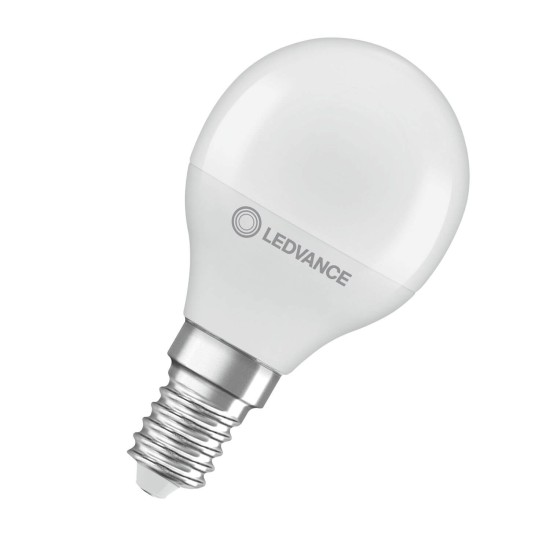 LEDVANCE LED CLASSIC P 4.9W 827 gefrostet E14 Lampe 470lm 2700K warmweiss wie 40W 4099854049385