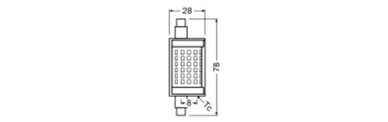 LEDVANCE LED LINE R7s 11.5W 827 R7s 1521lm 2700K warmweiss wie 100W 4099854049767