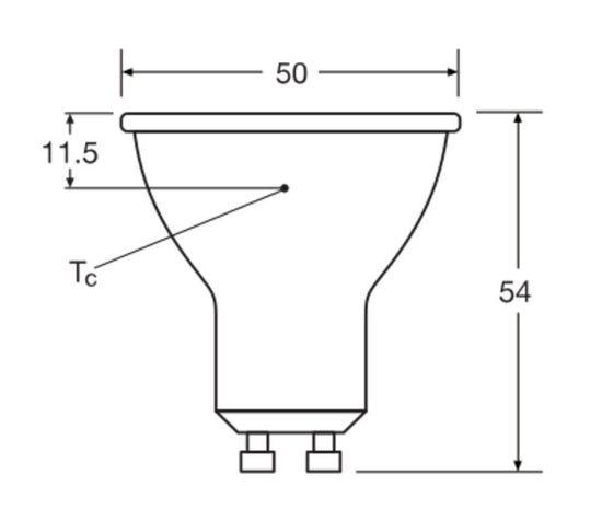 LEDVANCE LED PAR16 6.9W 827 GU10 Spot, Strahler 575lm 2700K warmweiss wie 80W 4099854054785