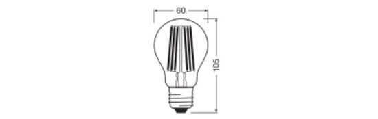 LEDVANCE LED CLASSIC höchste Effizienzklasse A 7.2W 830 klar E27 Lampe 1521lm 3000K warmweiss wie 100W 4099854060199