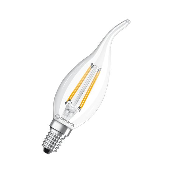 LEDVANCE LED CLASSIC BA CRI90 3.4W 927 klar E14 Lampe 470lm 2700K warmweiss wie 40W dimmbar 4099854060618