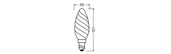 LEDVANCE LED CLASSIC BW CRI90 3.4W 927 gefrostet E14 Lampe 470lm 2700K warmweiss wie 40W dimmbar 4099854060694