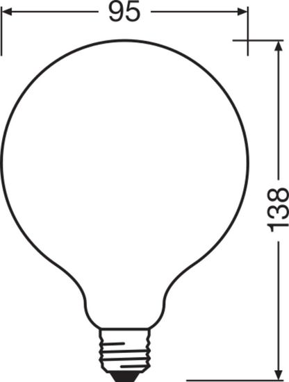 LEDVANCE LED CLASSIC GLOBE CRI90 11W 940 klar E27 Lampe 1521lm 4000K neutralweiss wie 100W dimmbar 4099854061219