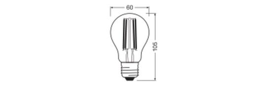 LEDVANCE LED CLASSIC A CRI97 7.2W 927 klar E27 Lampe 806lm 2700K warmweiss 97Ra wie 60W dimmbar 4099854065071