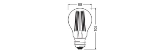 LEDVANCE LED CLASSIC A CRI97 9.5W 927 klar E27 Lampe 1055lm 2700K warmweiss 97Ra wie 75W dimmbar 4099854065170