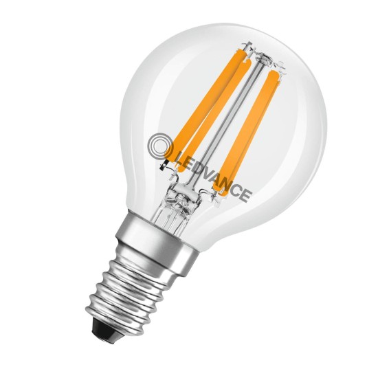 LEDVANCE LED CLASSIC CRI97 4.2W 927 klar E14 Lampe 470lm 2700K warmweiss 97Ra wie 40W dimmbar 4099854065750