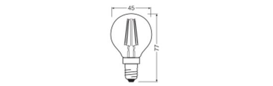 LEDVANCE LED CLASSIC EEK C 2.9W 827 klar E14 Lampe 470lm 2700K warmweiss wie 40W dimmbar 4099854066535