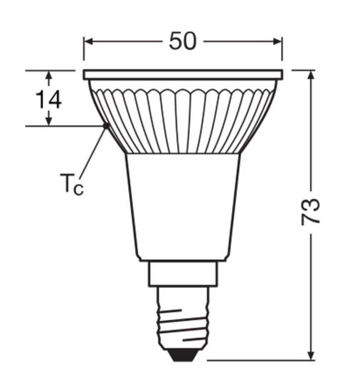 LEDVANCE LED PAR16 4.8W 927 E14 Lampe 350lm 2700K warmweiss wie 50W dimmbar 4099854071393