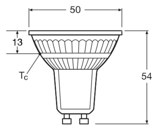 LEDVANCE LED PAR16 GLOWdim 4.5W 827 GU10 Spot, Strahler 350lm 1800-2700K extra-warmweiss bis warmweiss wie 50W dimmbar 4099854071430