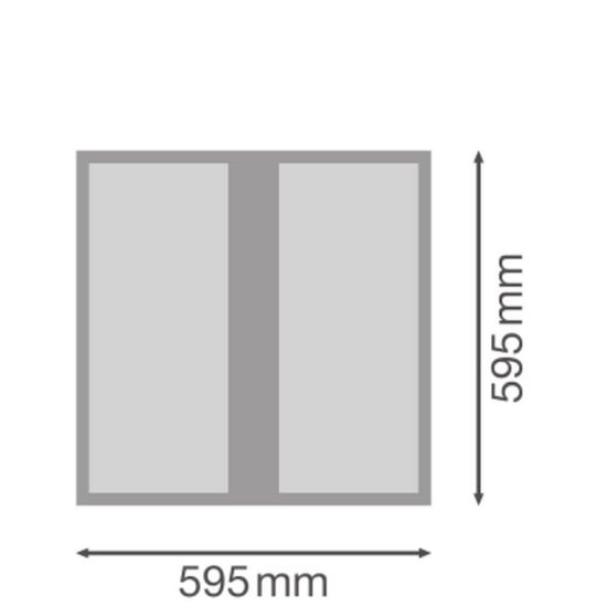 LEDVANCE PANEL PROTECT 600 DALI 36W 830 VIVARES 5040lm 3000K warmweiss IP54/IP20 dimmbar 4099854082900