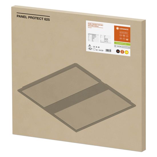 LEDVANCE PANEL PROTECT 625 DALI 36W 830 VIVARES 5040lm 3000K warmweiss IP54/IP20 dimmbar 4099854083402