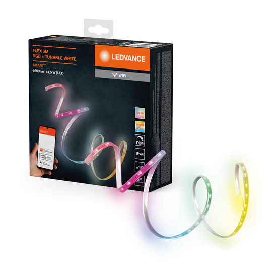 LEDVANCE LED Lichtleiste SMART+ WIFI OUTDOOR FLEX 5M RGB TW Dimmbar RGBTW Farbwechsel / steuerbare Lichtfarbe 4099854095184