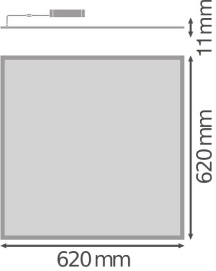 LEDVANCE BIOLUX HCL PANEL DALI GEN2 625 40W 4600lm 2700-6500K Tunable White, warm-zu-Kalt-Farbwechsel dimmbar 4099854140167