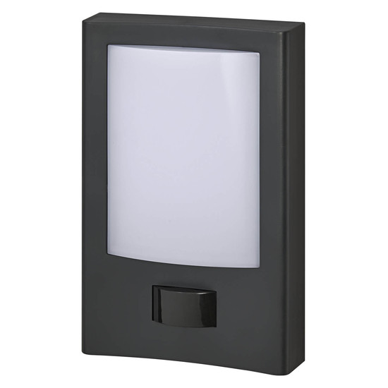 LEDVANCE LED Außenleuchte Endura Style Entrance Sensor Dark Gray Warmweiss 4099854185274