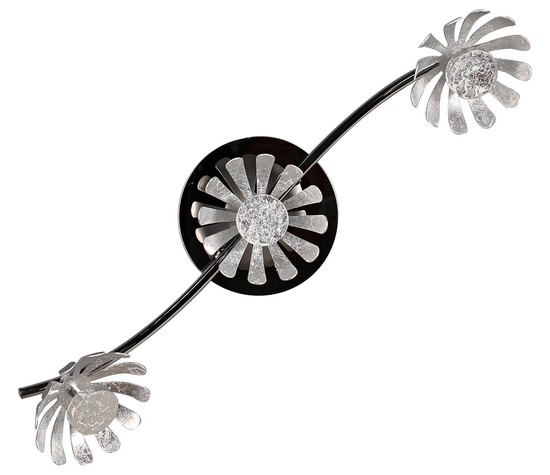 LUCE Design Bloom LED Wandleuchte 3fach 3000 K 15W Silber