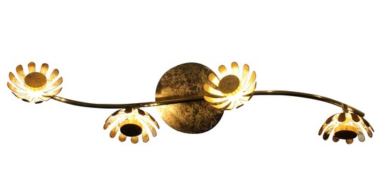 LUCE Design Bloom LED Wandleuchte 4fach 3000 K 20W Gold